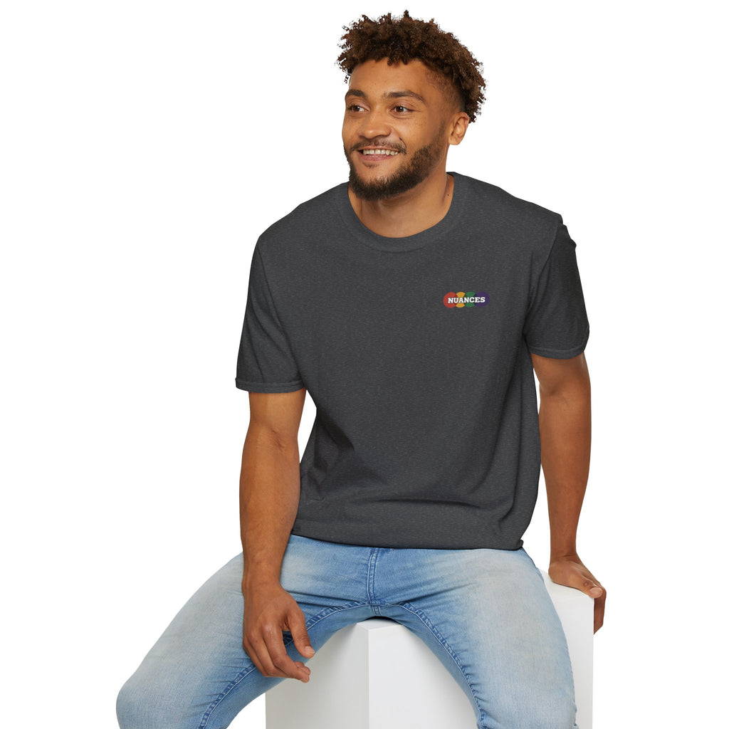 Nuances Rainbow Logo T-Shirt — Minimal Chest Graphic Tee