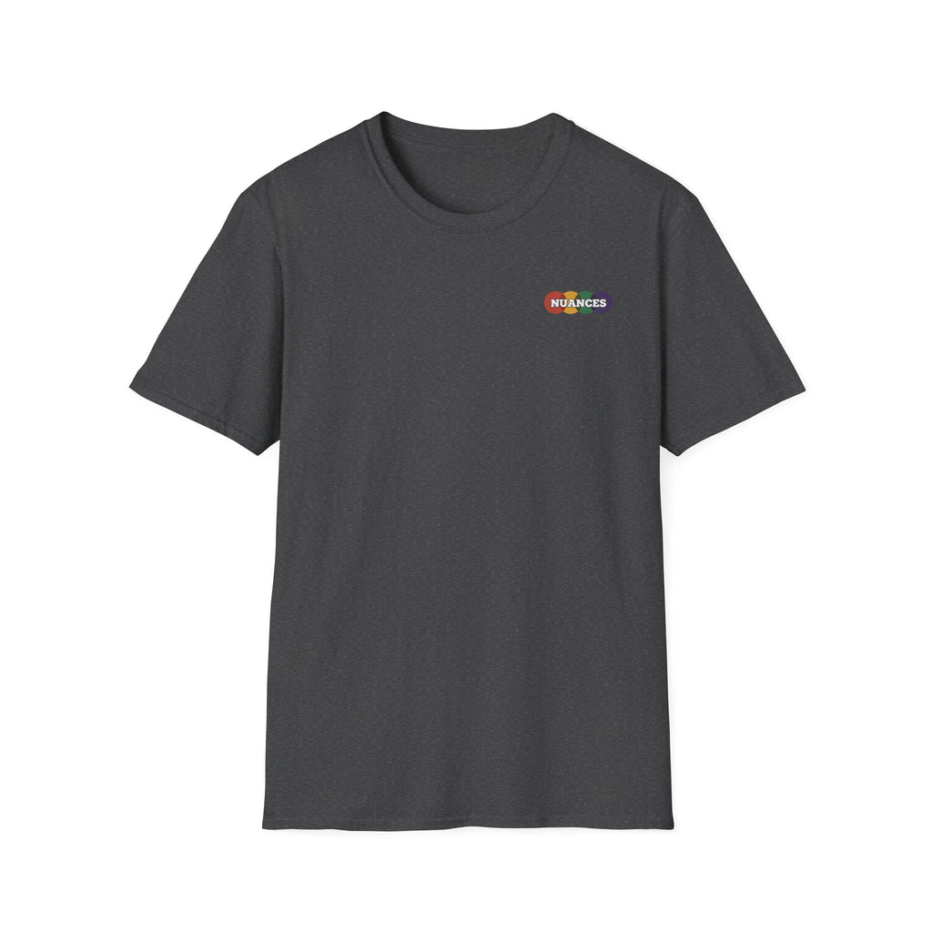Nuances Rainbow Logo T-Shirt — Minimal Chest Graphic Tee