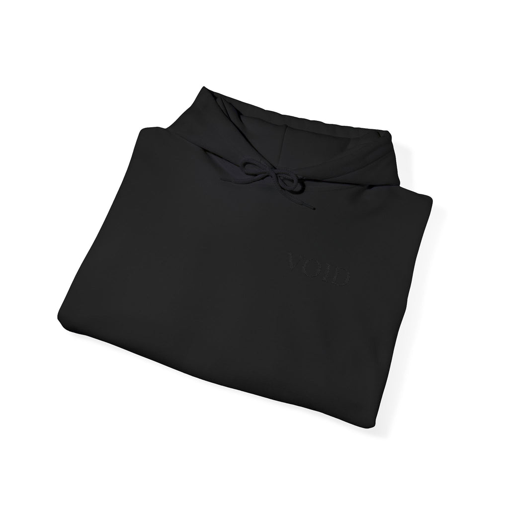 Hoodie VOID — Broderie Noir sur Noir