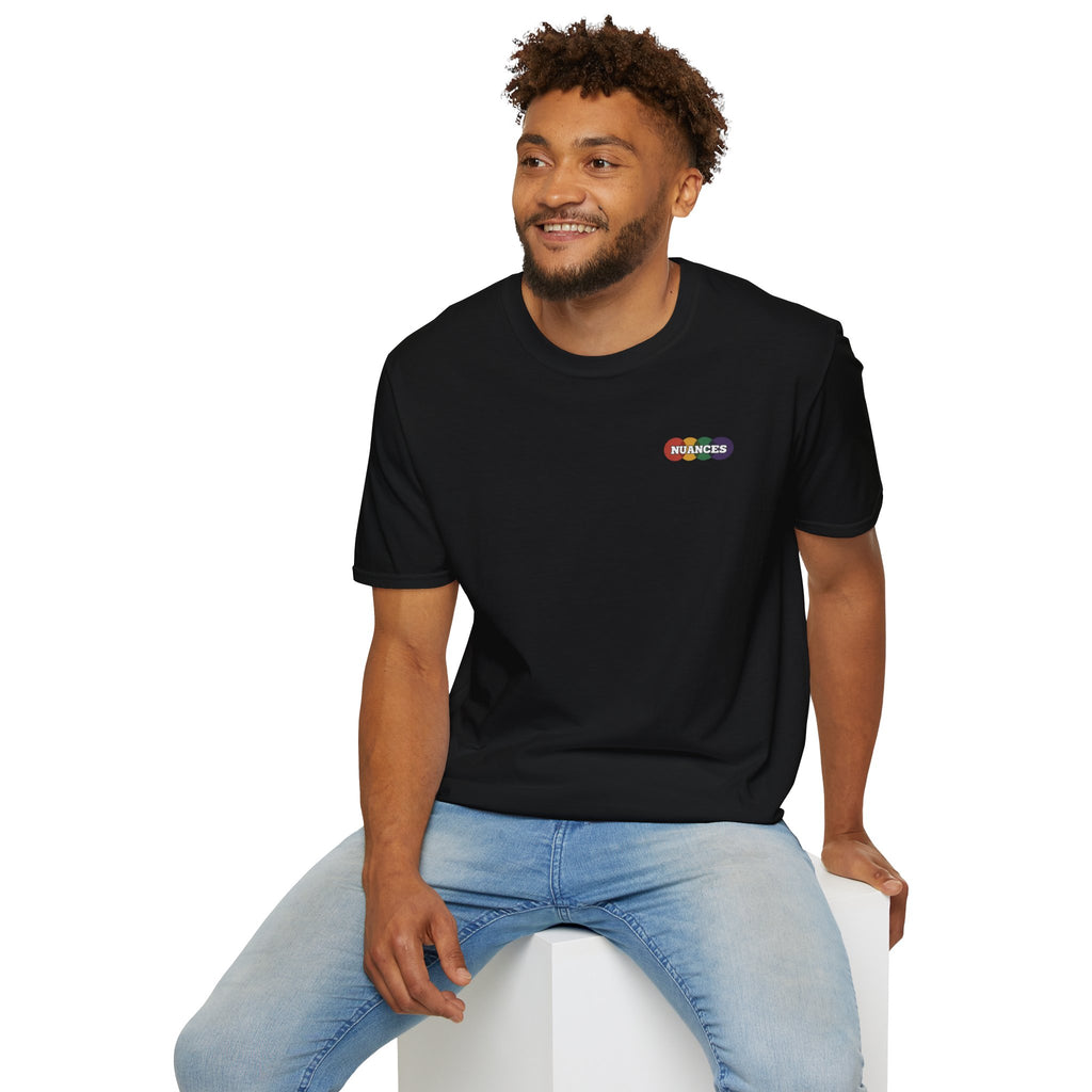 Nuances Rainbow Logo T-Shirt — Minimal Chest Graphic Tee