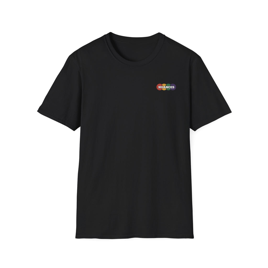 Nuances Rainbow Logo T-Shirt — Minimal Chest Graphic Tee