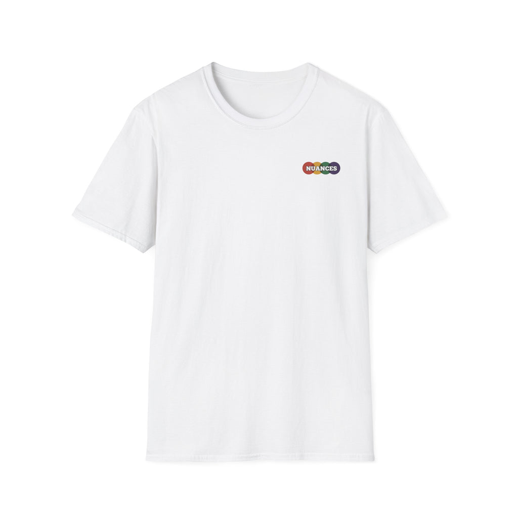 Nuances Rainbow Logo T-Shirt — Minimal Chest Graphic Tee